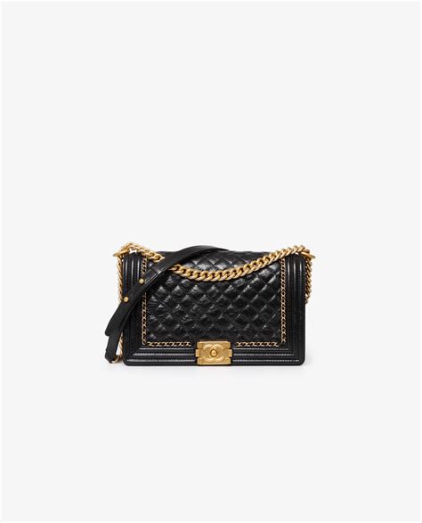 grand sac boy chanel noir prix|Chanel handbags.